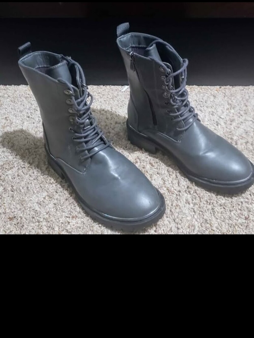 Torrid Lace-Up Combat Boots -  Gray